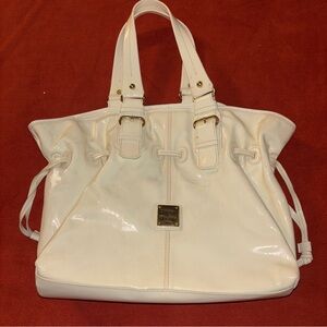 White Patent Leather Dooney and Bourke